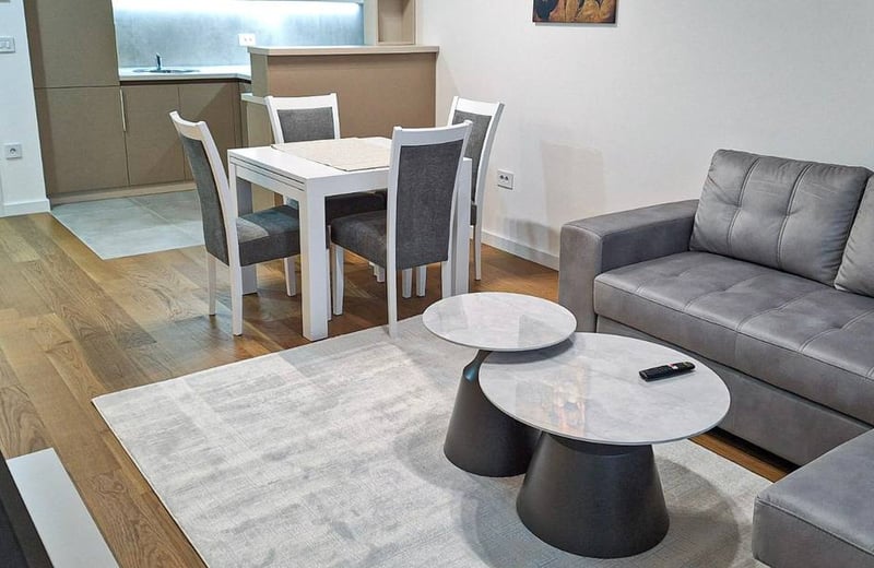 Location d’un appartement lumineux de 2 pièces, 46 m², Block A Residence, Nouveau Belgrade, Serbie